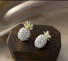 Golden Pineapple Earrings