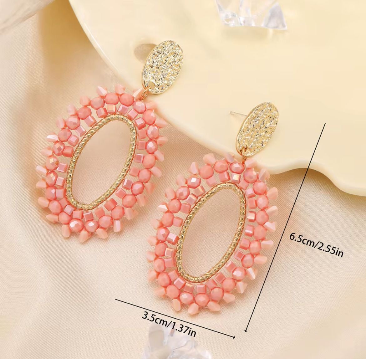 Coral Kiss Earrings