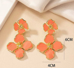 Coral Glow Earrings