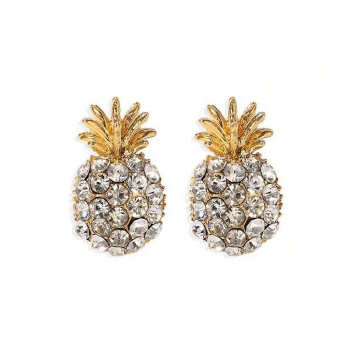 Golden Pineapple Earrings