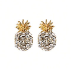 Golden Pineapple Earrings