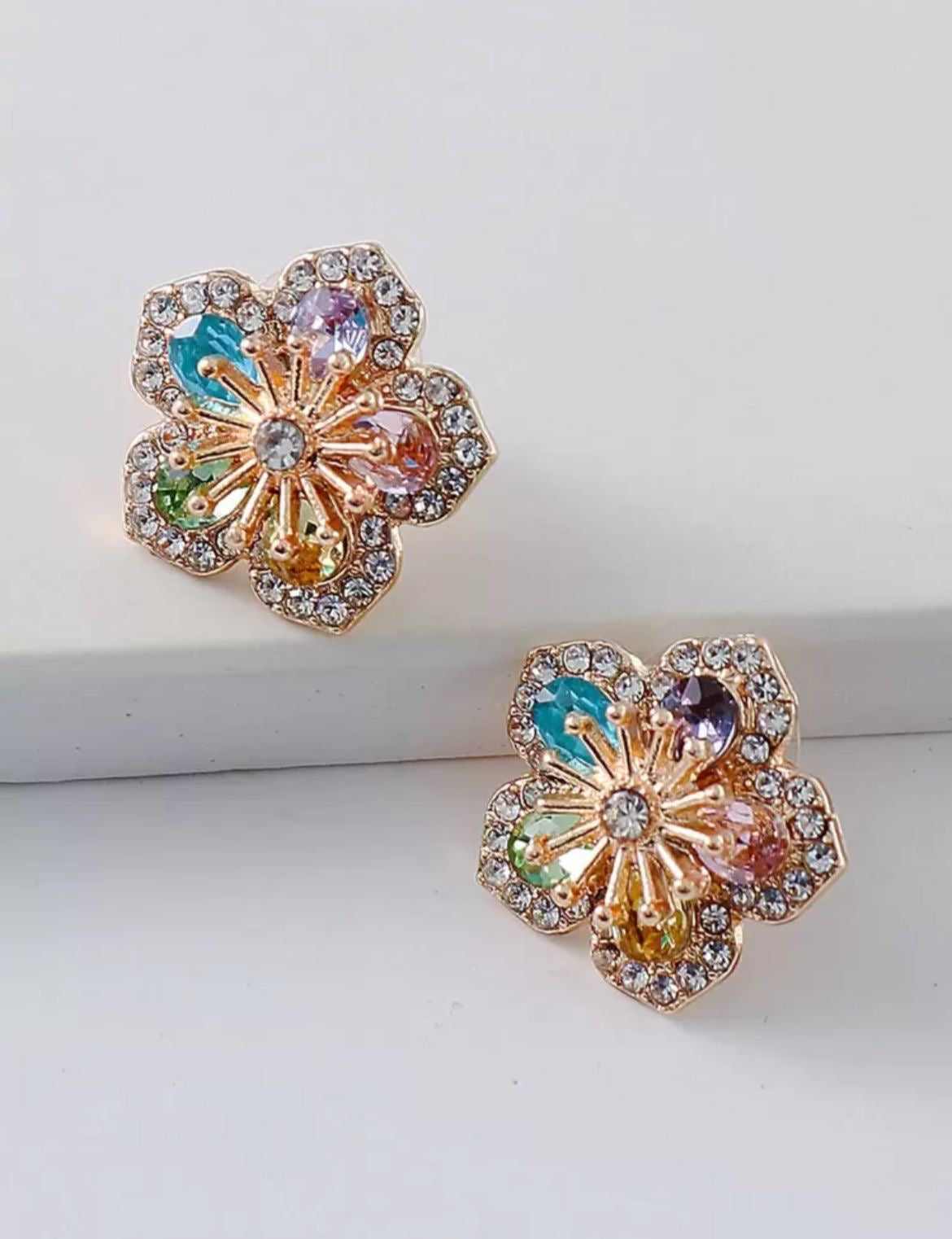 Rhinestone Radiance Earrings