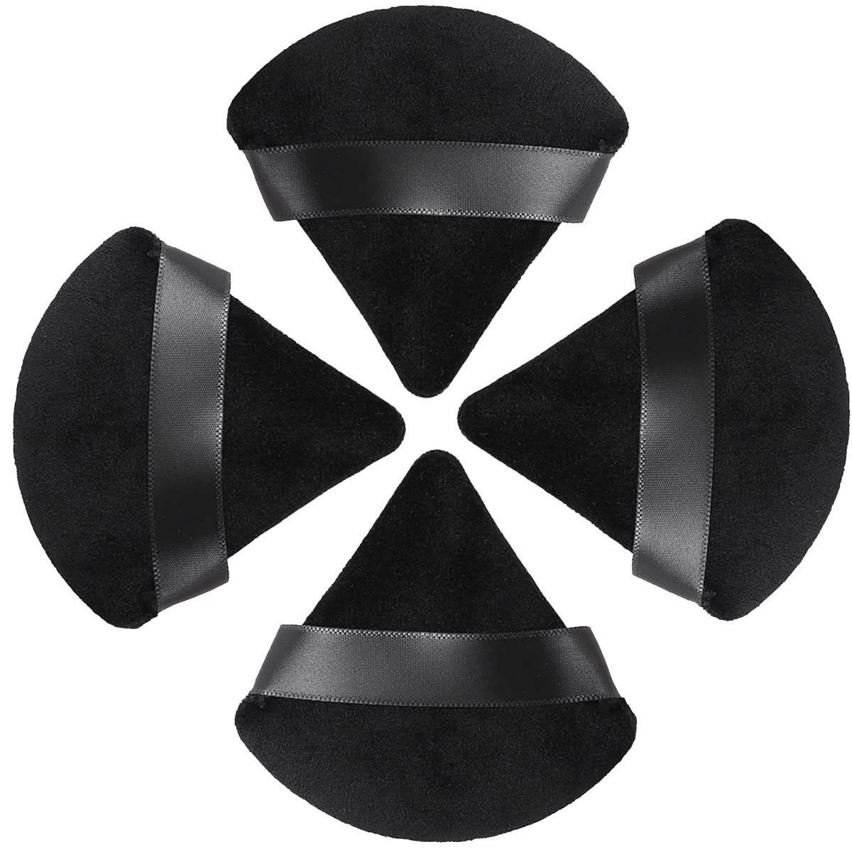 Triangle Puffs - 7pc Black