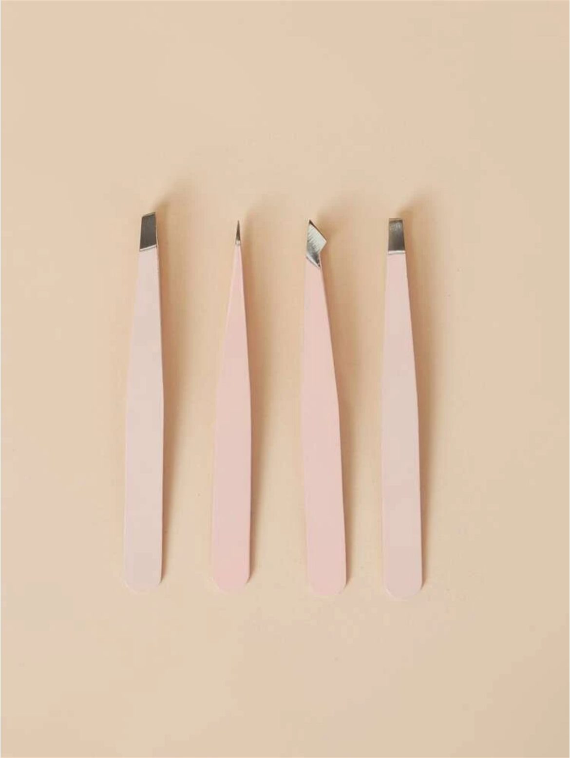 Pink 4pc Tweezers